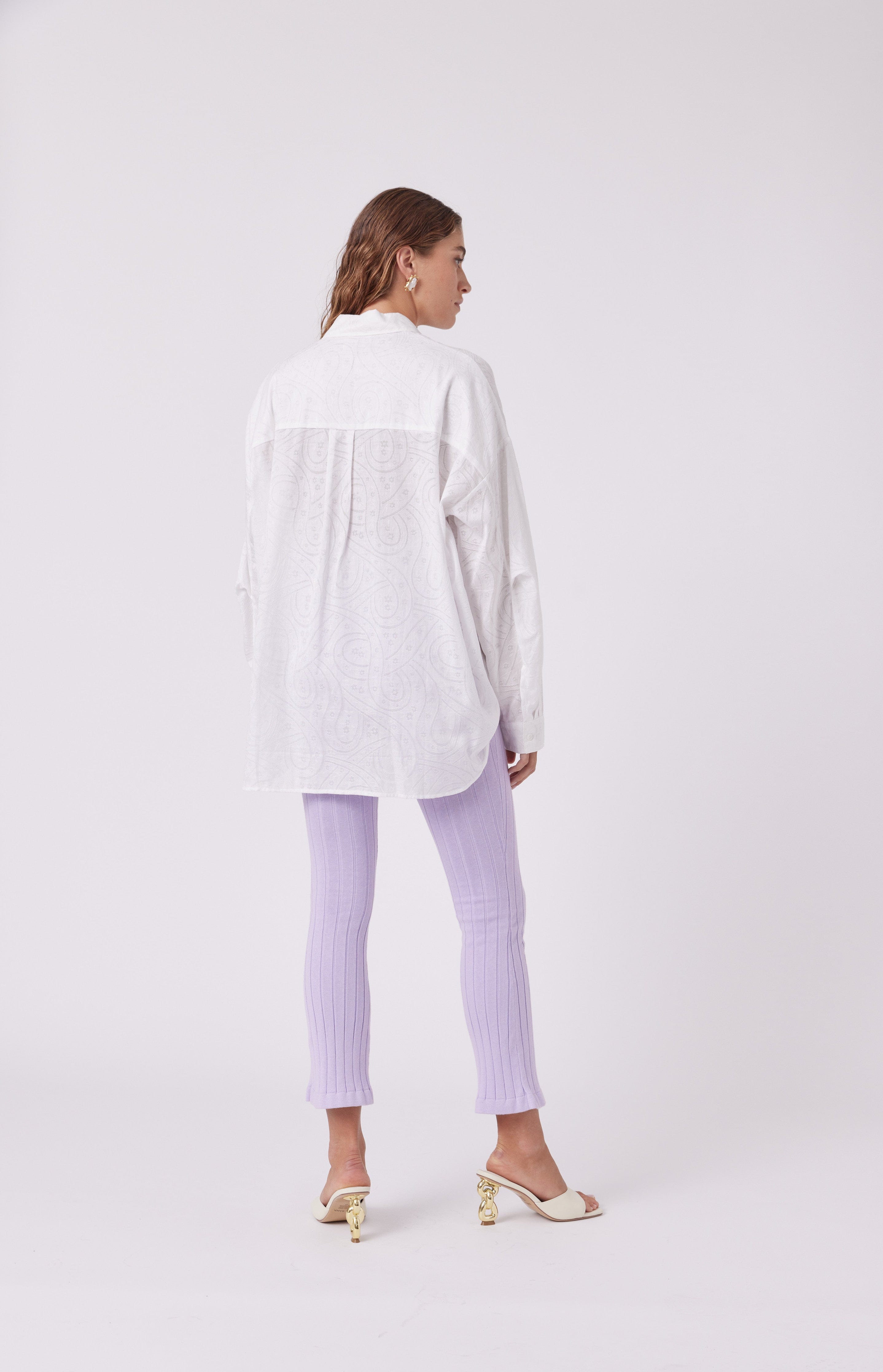 MNK Atelier Tops One Size / White Nonchalant Shirt White Broderie Anglaise