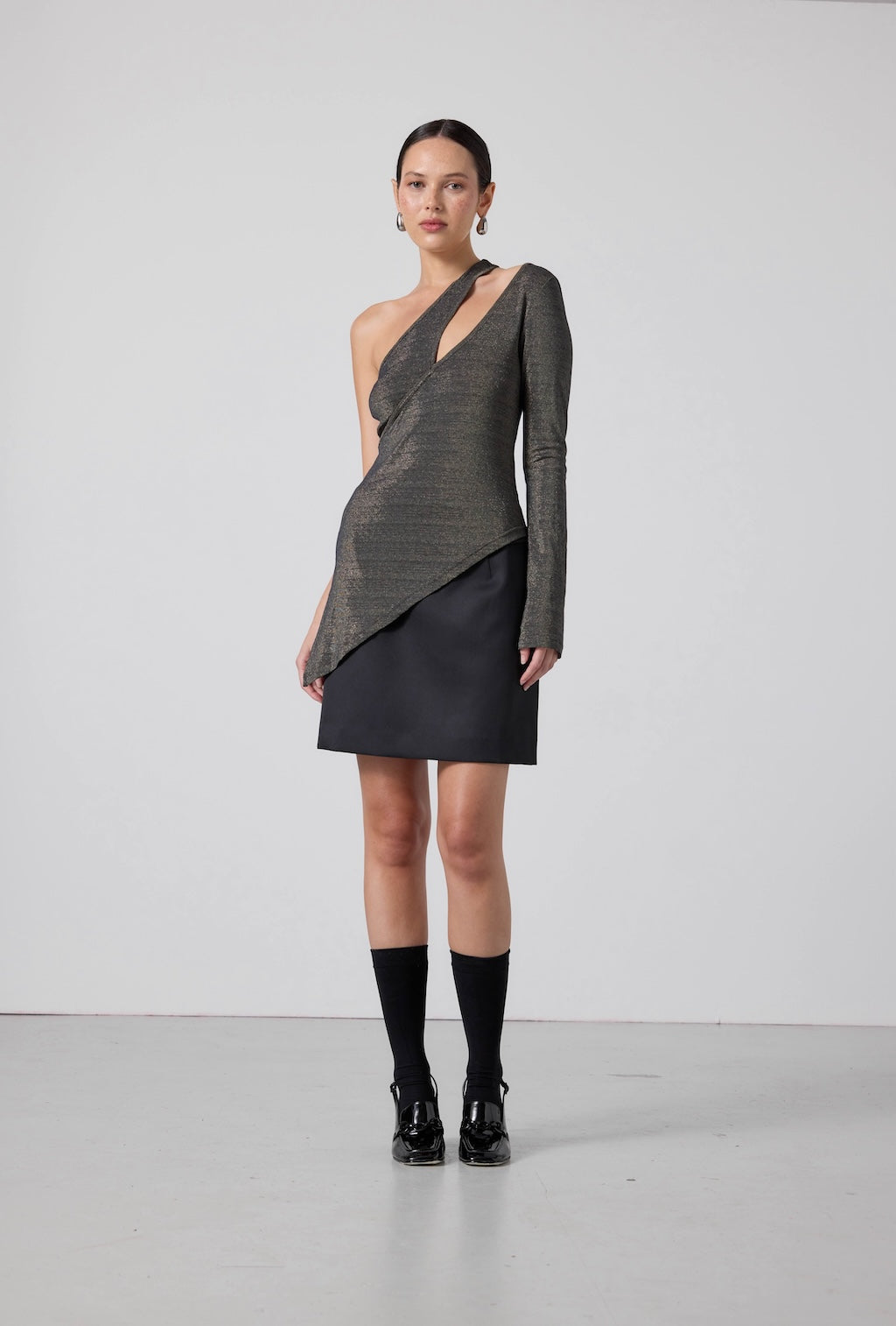 Méduse Top Black Metallic