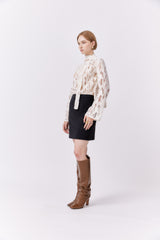 Elise Lace Top Off White