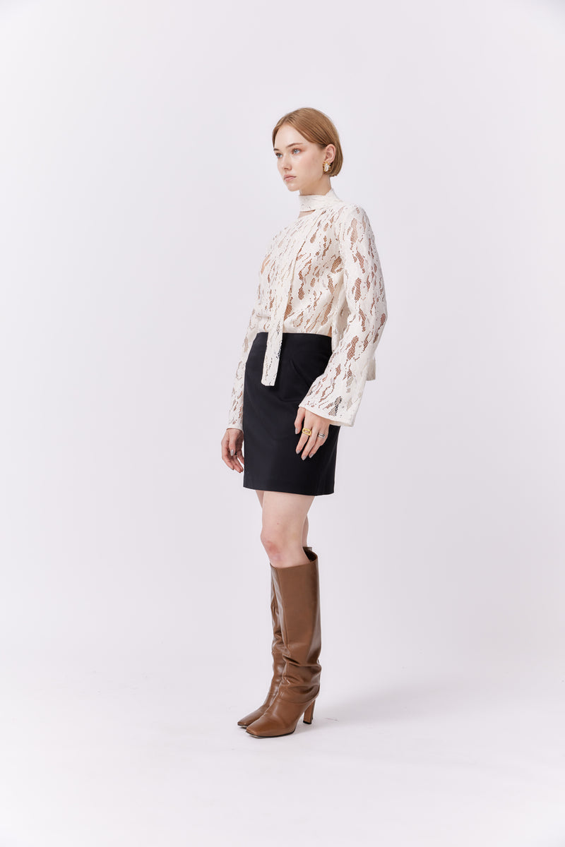 Elise Lace Top Off White