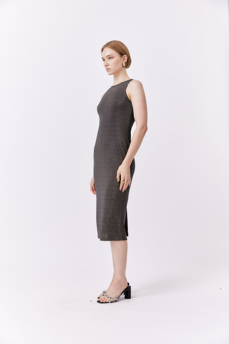 Alberto Dress Black Metallic