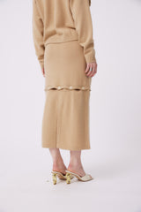 Mattia Convertible Skirt Biscuit