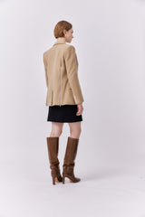 Yves Wool Blazer Dark Beige