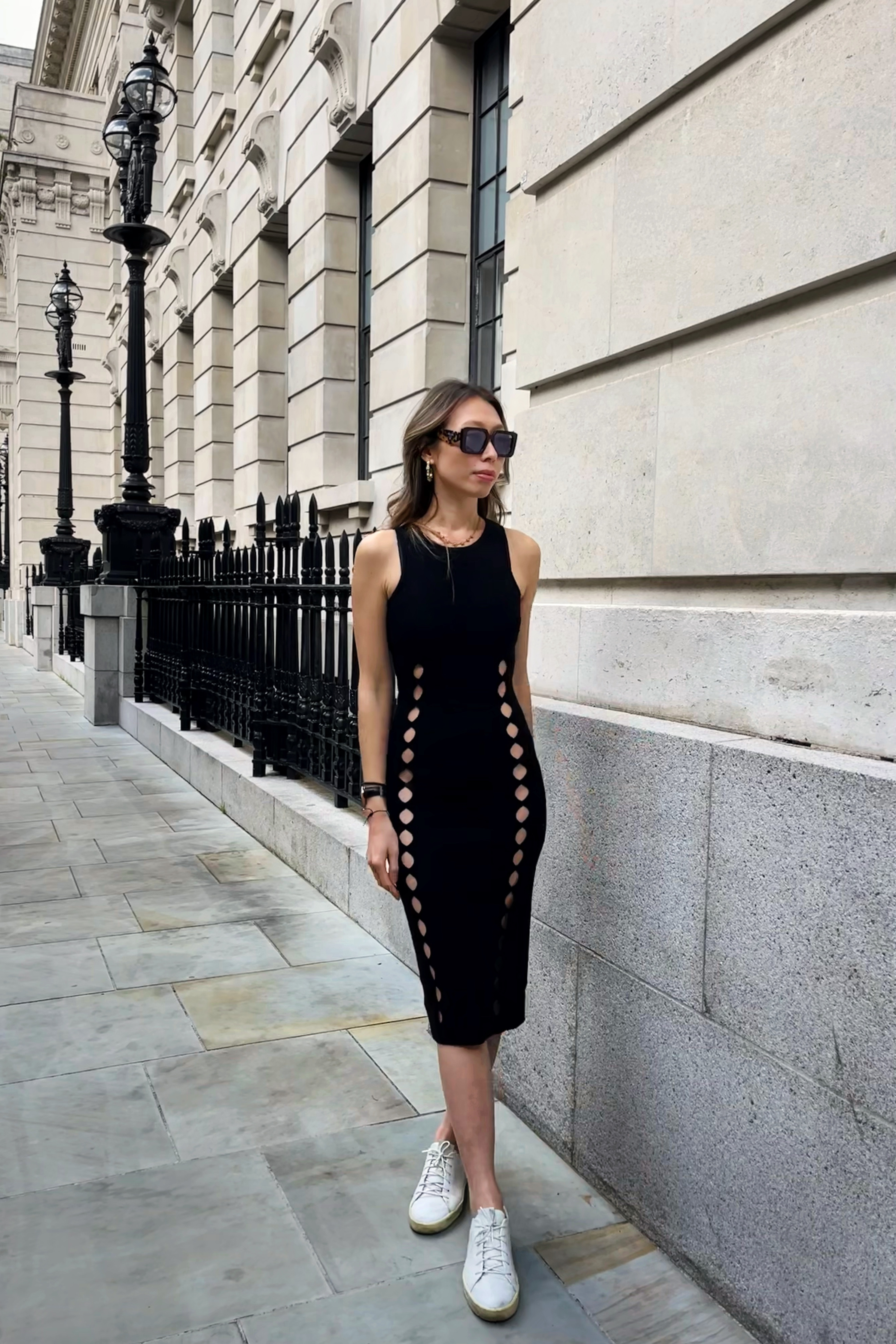 Wave Dress Black