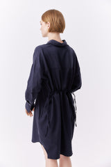 Nonchalant Shirt Dress Navy