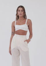 Nonchalant Bralette White Broderie Anglaise